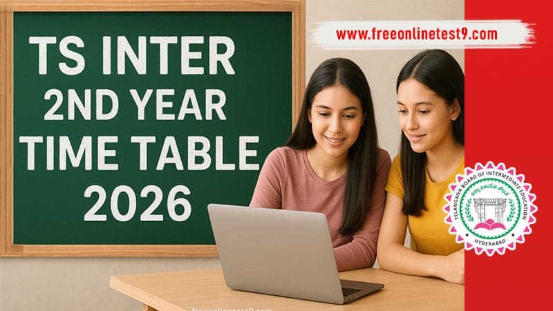 TS Inter 2nd Year Time Table 2026