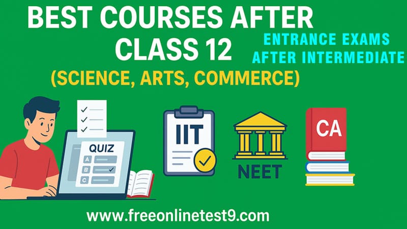 Entrance Exams After Intermediate 2025 | Best Courses After Class 12