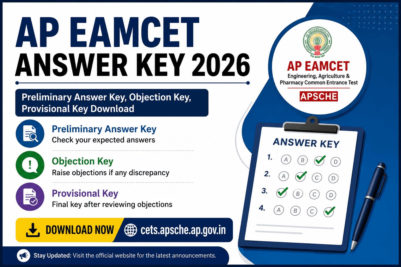 AP EAMCET Answer Key 2026